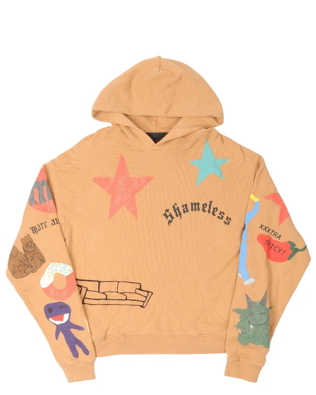 Marc Jacobs Tattoo Hoodie Hoodie with Lining Warm Insulated