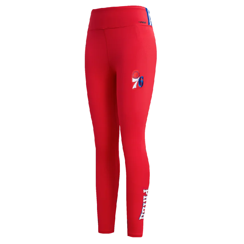 LEGGINGS NBA PHILADELPHIA 76ERS CLASSIC ESSENTIALS PARA MUJER Comfortable Ribbed Sports Leggings LEGGINGS NBA PHILADELPHIA 76ERS CLASSIC ESSENTIALS PARA MUJER Comfortable Ribbed Sports Leggings