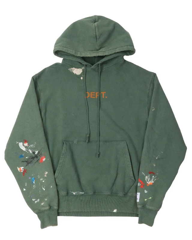 Paint Splatter Hoodie Hoodie with Camouflage Military Edgy