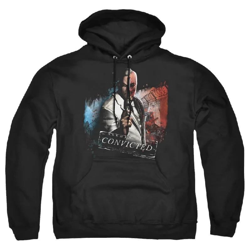 Batman - Arkham Two Face - Pullover Hoodie Keyhole Neck Pullover