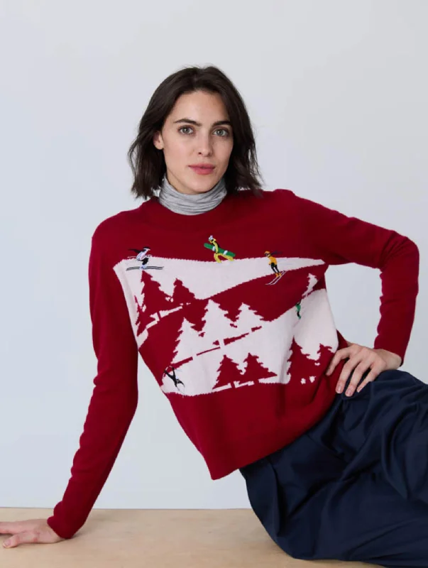 Snowscape Pullover One Shoulder Top