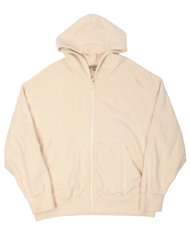 Season 4 Zip Up Hoodie Hoodie with Rolled Sleeves Casual Relaxed