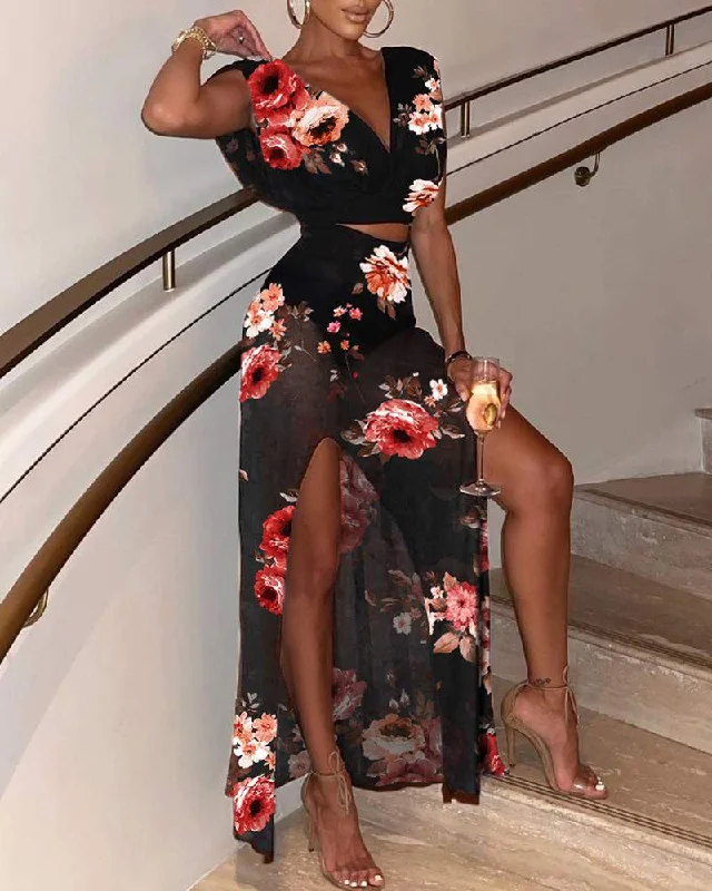 BLACK FLORAL
