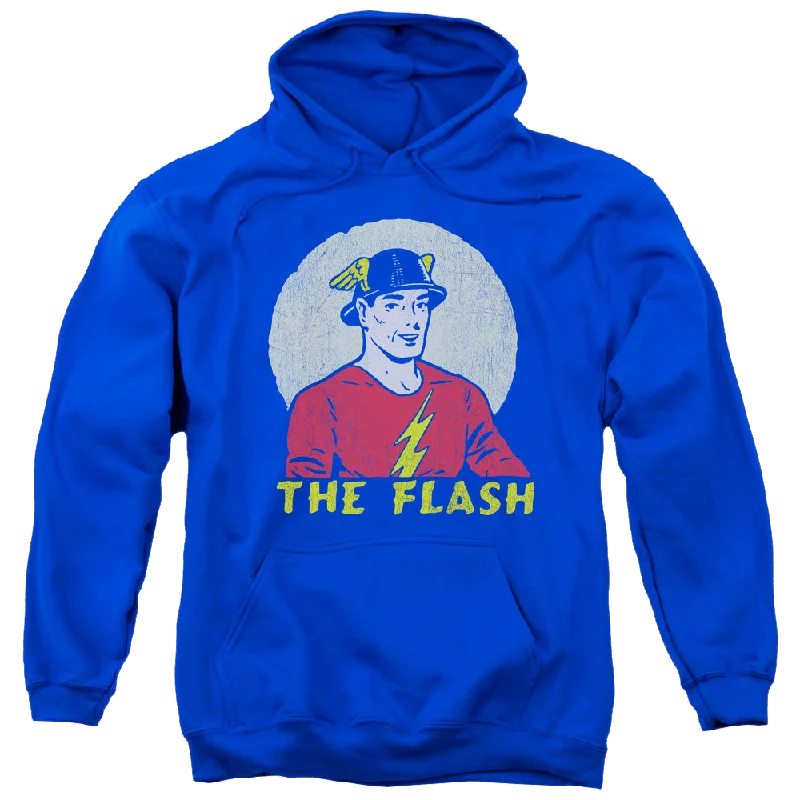 Flash, The Faded Circle - Pullover Hoodie Notched Neck Pullover
