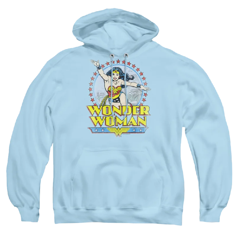 Wonder Woman Star Of Paradise Island - Pullover Hoodie Square Neck Pullover