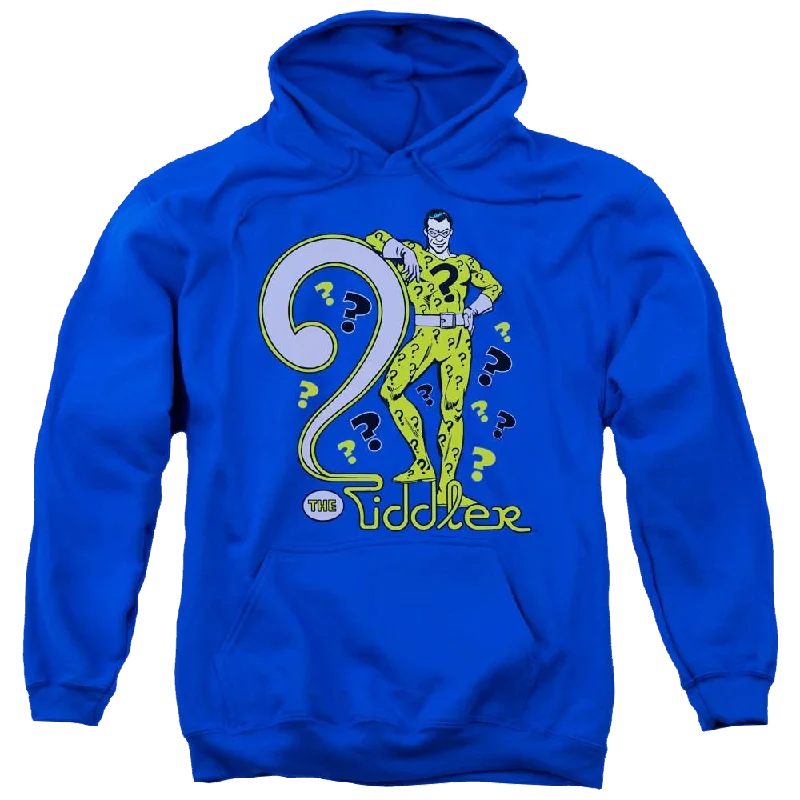 DC Comics The Riddler - Pullover Hoodie Deep Neck Pullover
