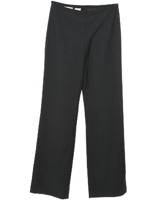 Black Classic Casual Trousers - W30 L31 Trousers Modern Contemporary