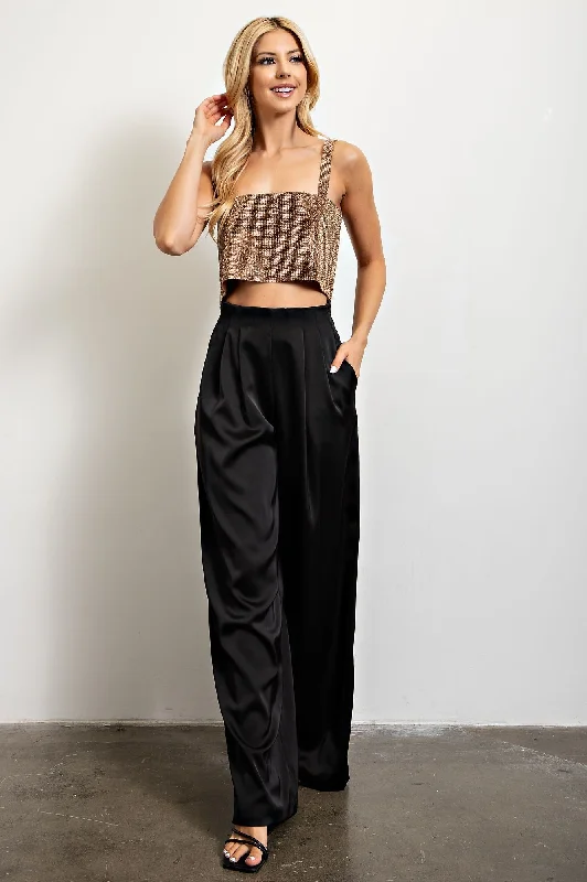 Lurex Crop Top Cozy Warm Stylish
