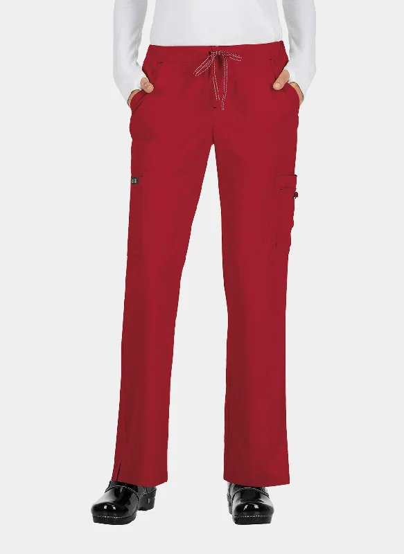 Koi Basics Holly Scrub Trousers - Ruby Trousers Satin Smooth