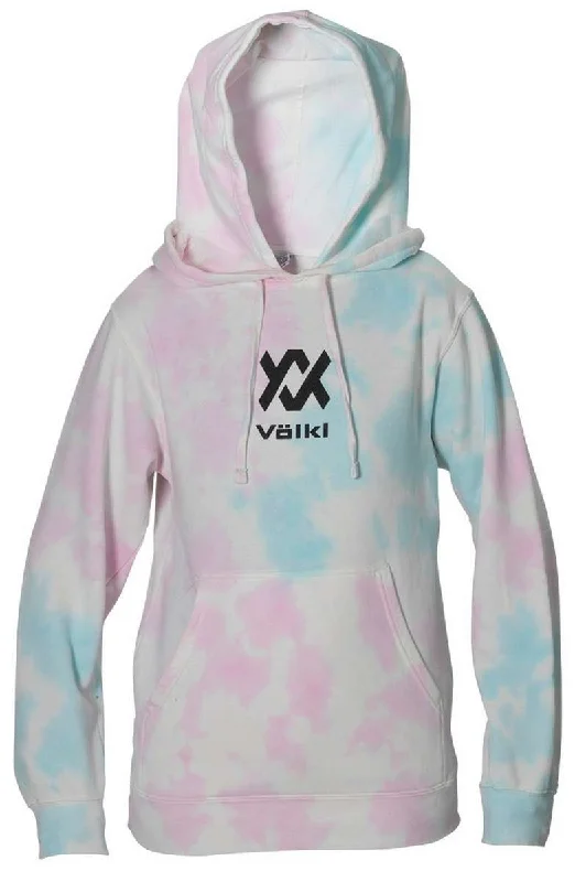 Volkl Unisex Tie Dye Hoodie 2022-2023 Hoodie with Belted Waist Structured Tailored