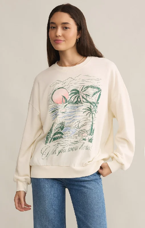 Z-Supply Wishes Sunday Sweatshirt - SEA SALT Hoodie with Double Zipper Versatile Adjustable Z-Supply Wishes Sunday Sweatshirt - SEA SALT Hoodie with Double Zipper Versatile Adjustable