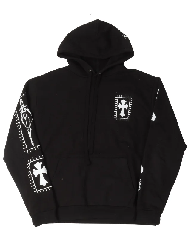 Deadly Doll Horseshoe Hoodie Hoodie with Gradient Ombre Colorful