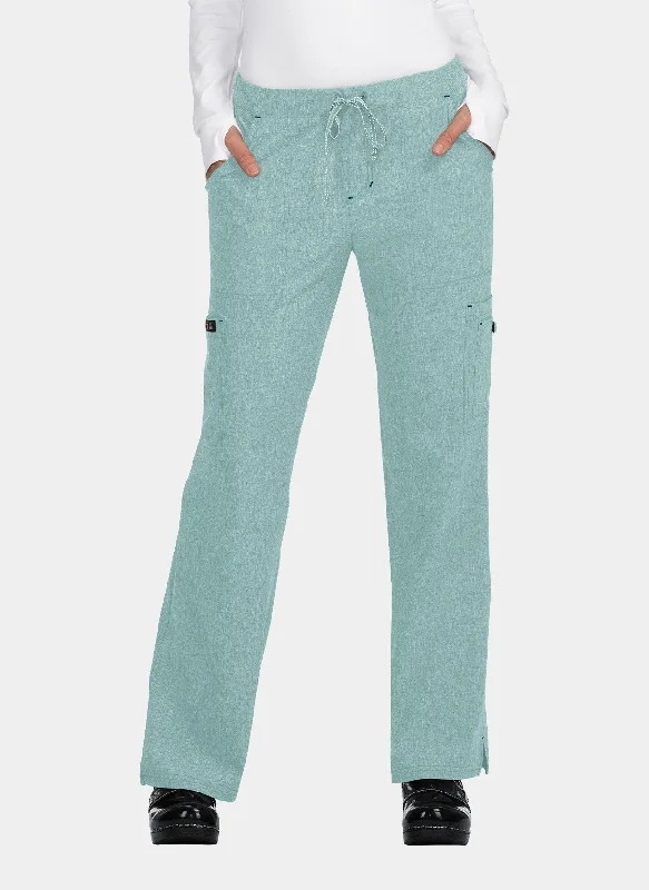 Koi Basics Holly Scrub Trousers - Heather Sage Trousers Yoga Stretchy
