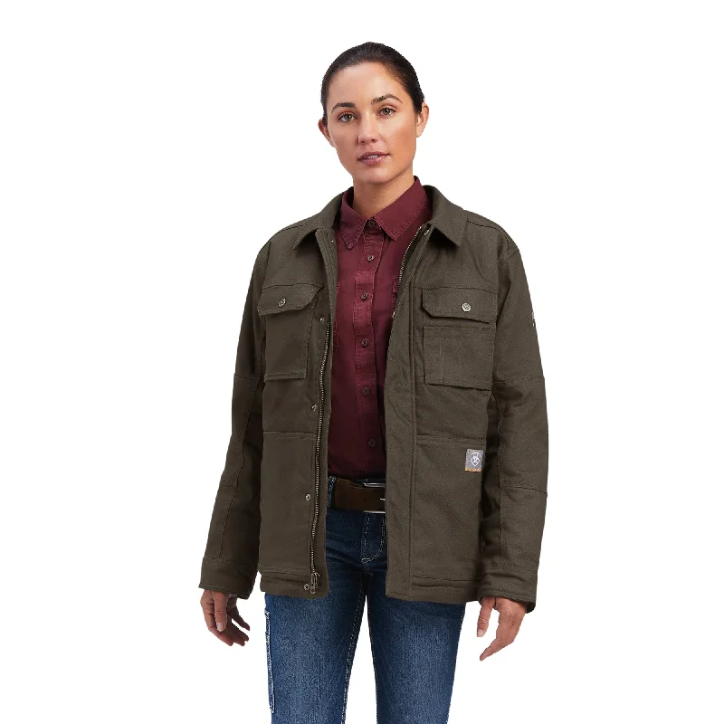 Rebar DuraCanvas Sherpa-Lined Coat Trim Padded Insulated