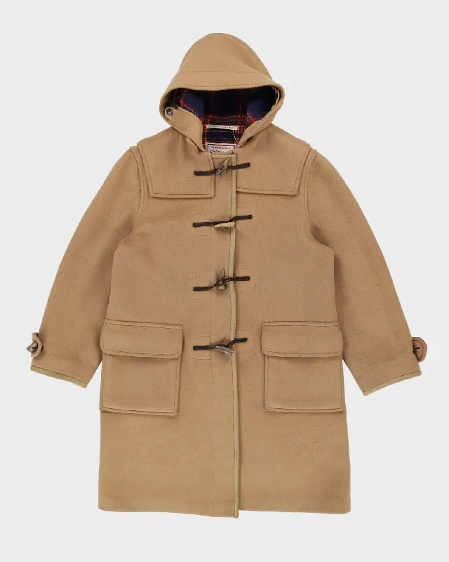 Gloverall Beige Hooded Duffel Coat - M Coat Overcoat Trench Coat