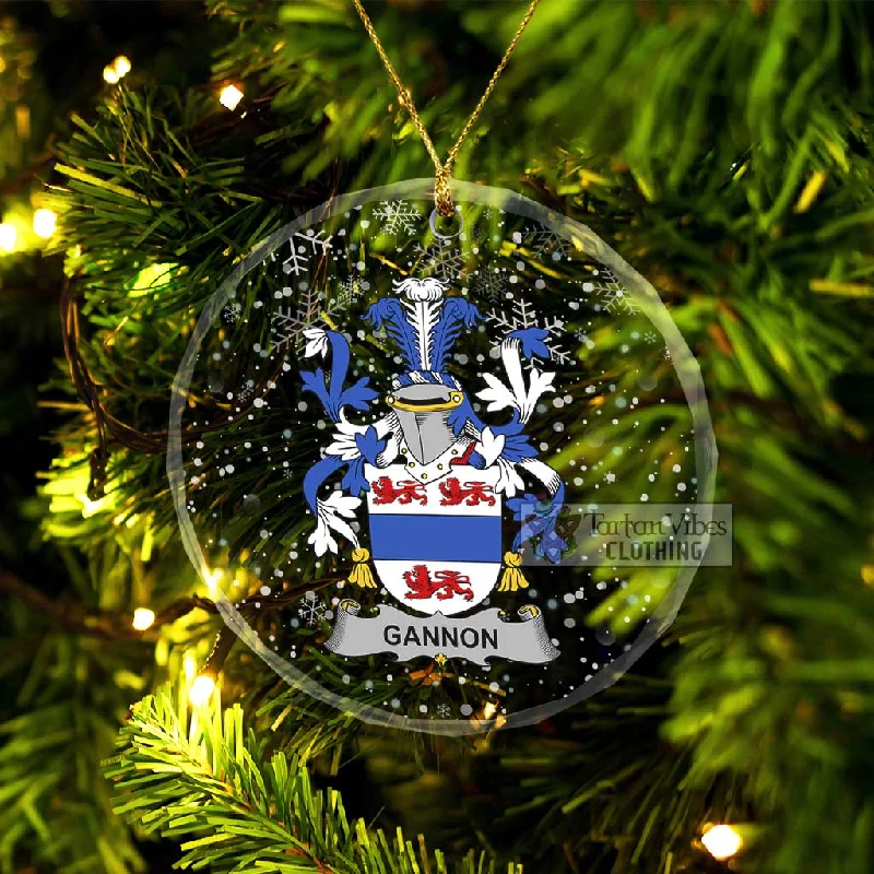 Gannon Irish Clan Christmas Glass Ornament with Coat of Arms Quilted Jacket Anorak Windbreaker Gannon Irish Clan Christmas Glass Ornament with Coat of Arms Quilted Jacket Anorak Windbreaker