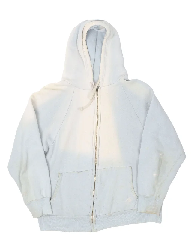 Sun Fade Zip Up Hoodie Hoodie with Elastic Cuffs Stretchable Comfortable