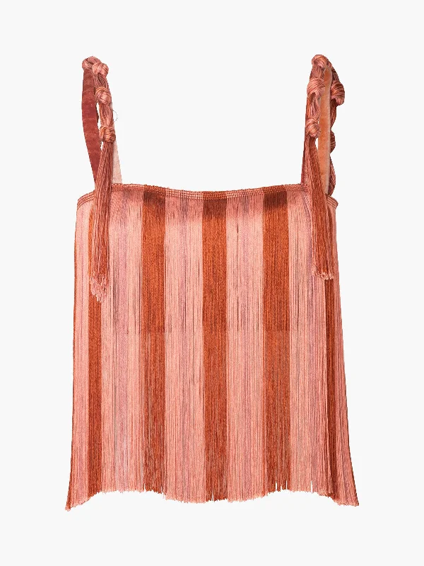 Lulo Crop Top Chenille Brocade Lace