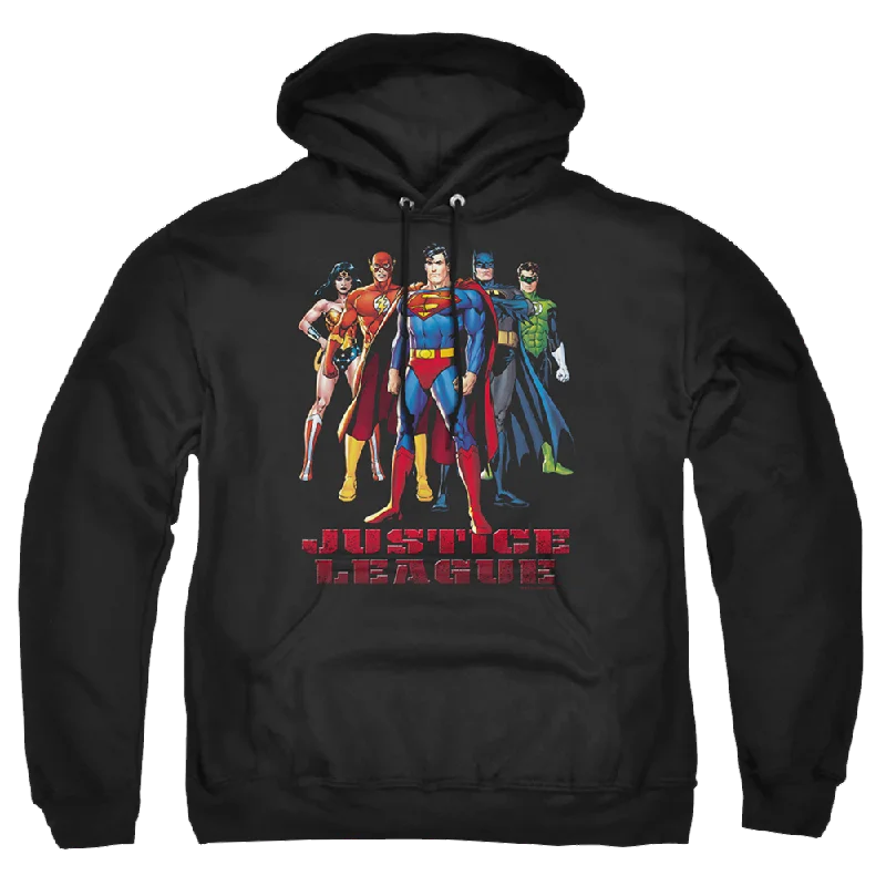 Justice League In League Pullover Hoodie One Shoulder Top