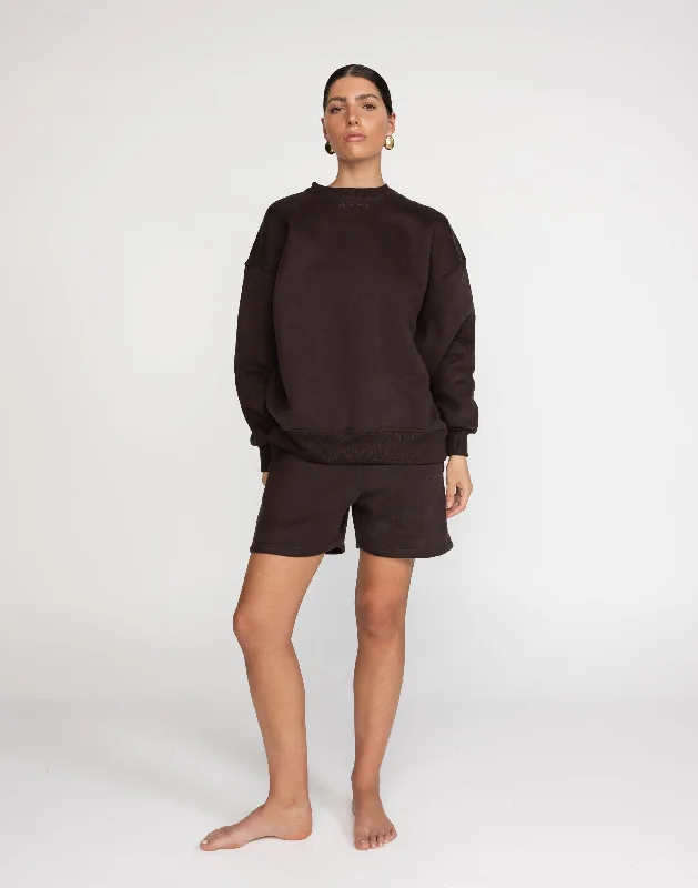 Ellis Sweatshirt (Chocolate) Hoodie with Print Artistic Unique