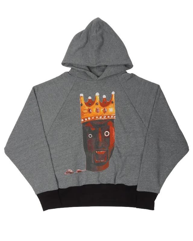 Reworked Vintage Kanye Hoodie Hoodie with High-Low Hem Asymmetrical Trendy