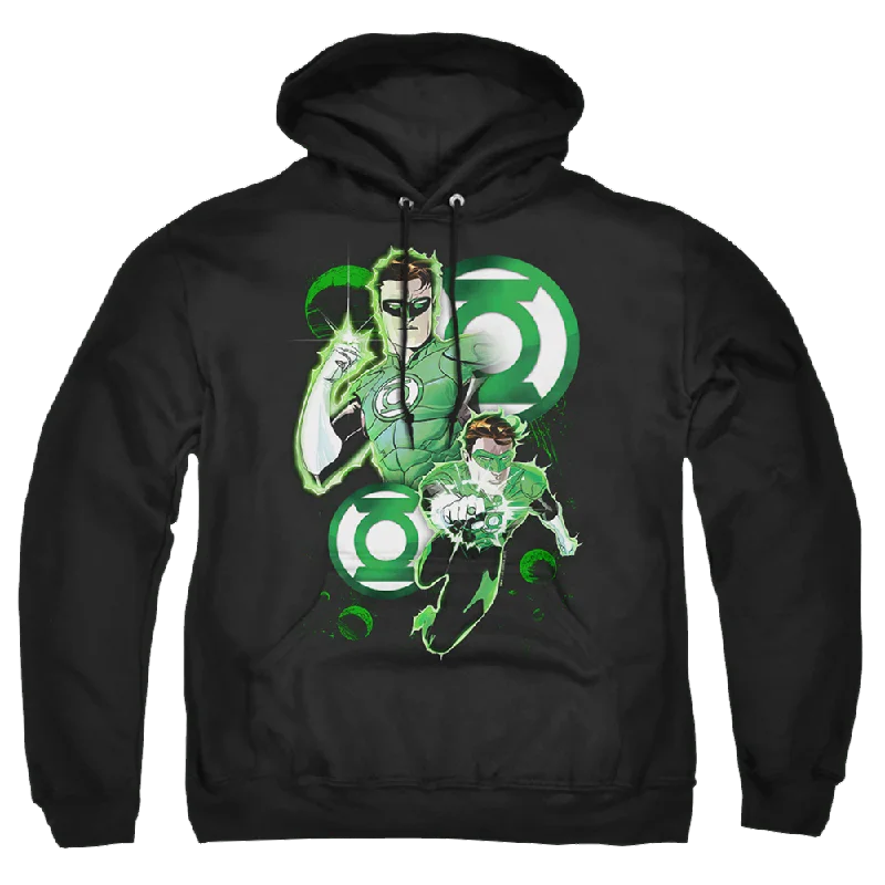 Green Lantern Gl In Action - Pullover Hoodie Boyleg Sleeve Pullover