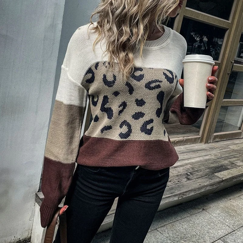 2022 Fall Winter Women Knit Clothing Famous Brand Long Sleeve Jacquard Knit Pullover Designer Crew Neck Long Knitting Sweater Tight Sleeve Top 2022 Fall Winter Women Knit Clothing Famous Brand Long Sleeve Jacquard Knit Pullover Designer Crew Neck Long Knitting Sweater Tight Sleeve Top