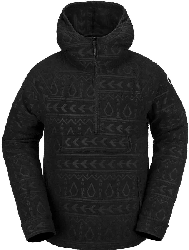Volcom V-Science Half Zip Fleece Hoodie 2023 Hoodie with Sequins Glamorous Eye-catching