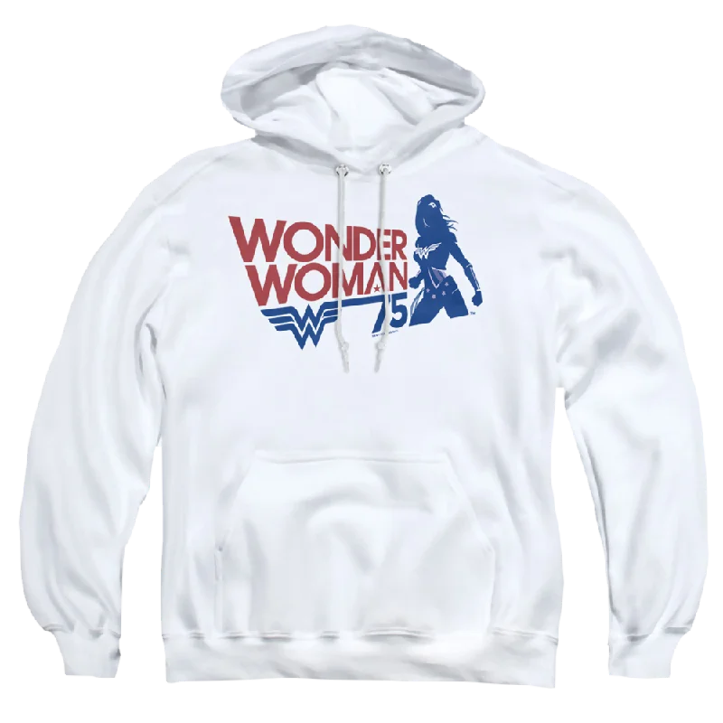 Wonder Woman Ww75 Silhouette - Pullover Hoodie Turtleneck Warm Pullover