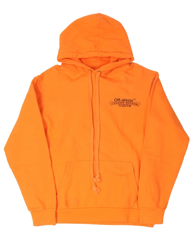 Off-White Hoodie Cotton Hoodie Fleece Lining Warmth