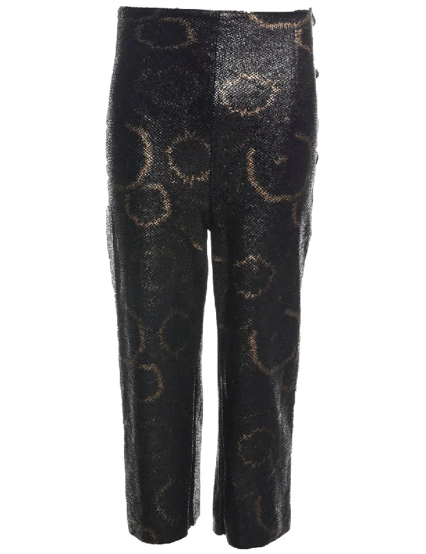 Animal Print Trousers - W25 L22 Trousers luxurious premium