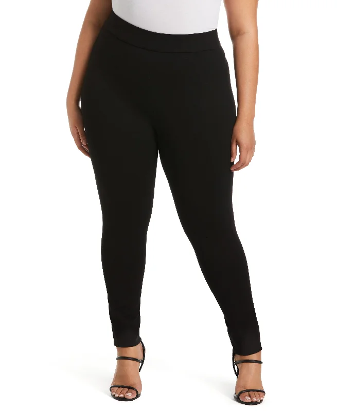 Plus Size Comfort Fit Seamed Back Legging Comfortable Compression Leggings