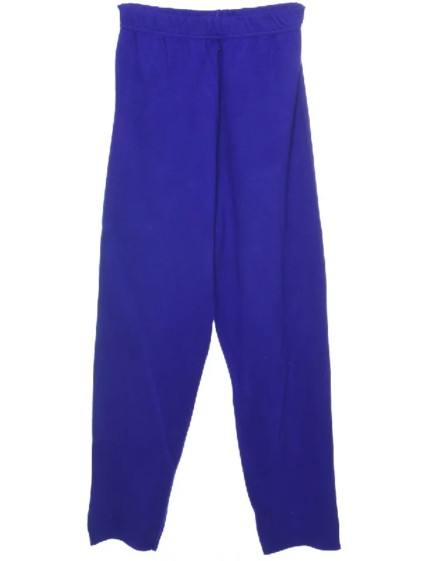 Blue Trousers - W26 L28 Trousers chic fashionable