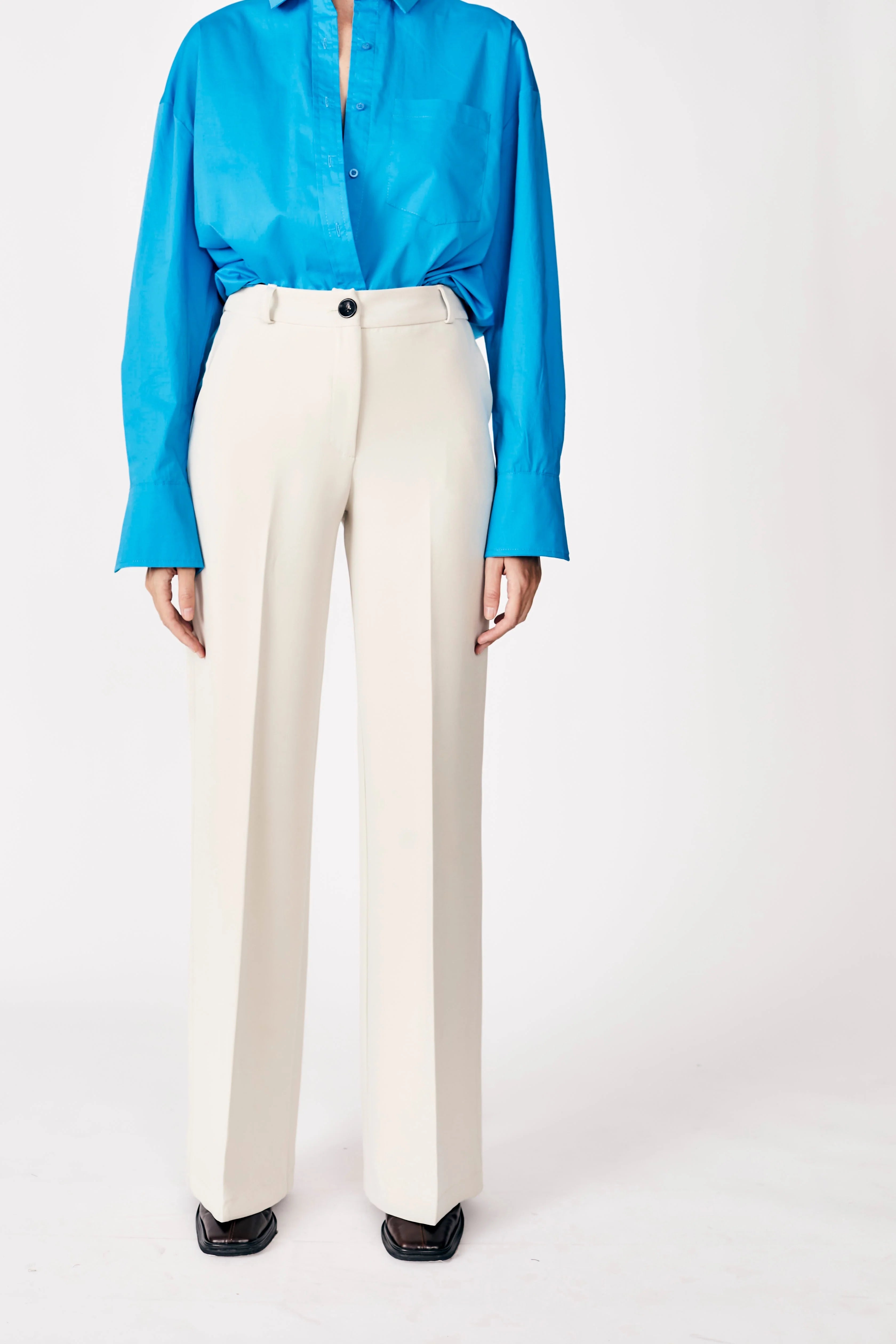 OFF WHITE TROUSER Chinos Cotton Straight Leg
