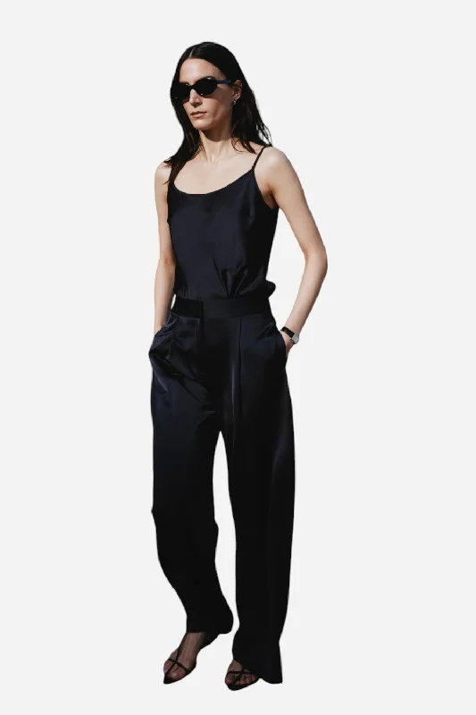 Saint Art Neve Mid-Waisted Wideleg Trouser Trousers Timeless Classic