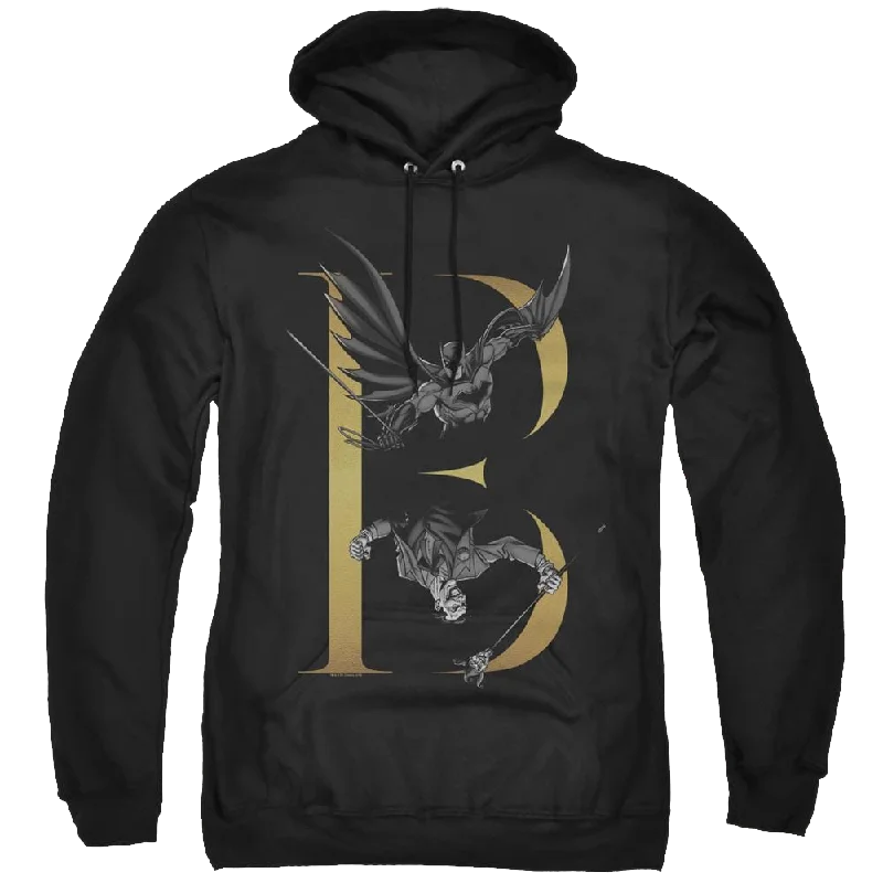 Dc Batman B - Pullover Hoodie Crew Neck Wool