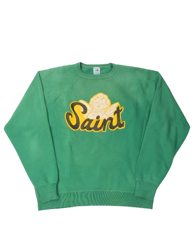 Cherub Sweatshirt Hoodie with Batwing Sleeves Loose Dramatic