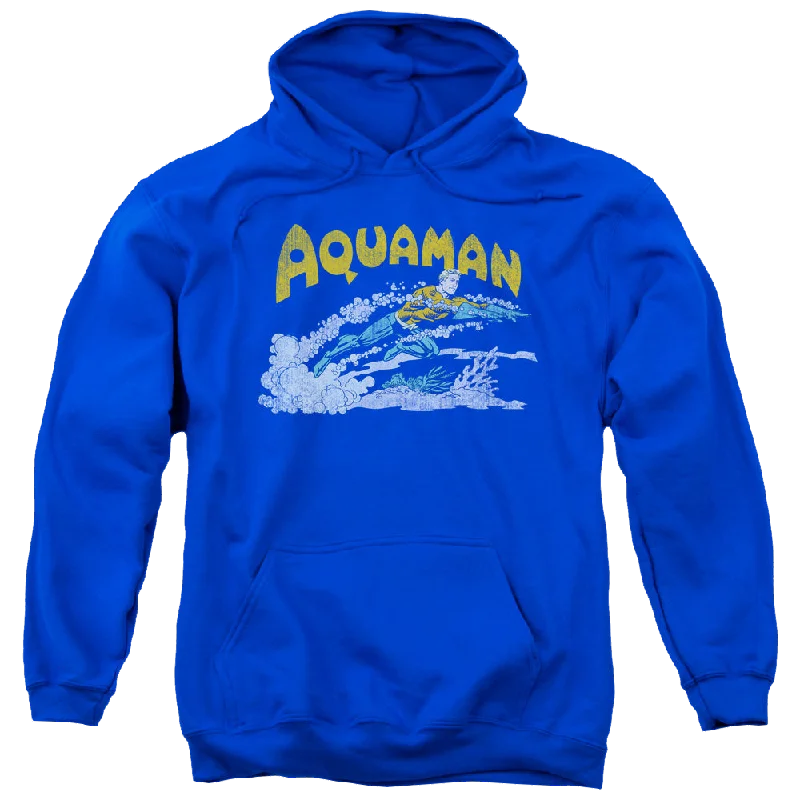 Aquaman Aqua Swim - Pullover Hoodie Oblong Neck Pullover