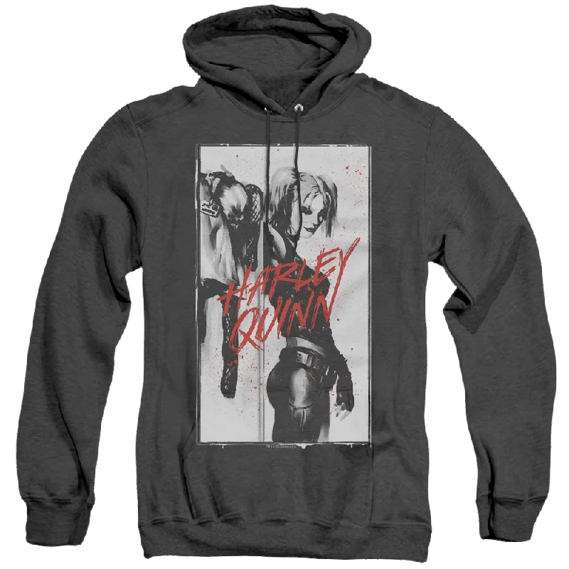 Harley Quinn Batman Inked Quinn - Heather Pullover Hoodie Long Sleeve Pullover