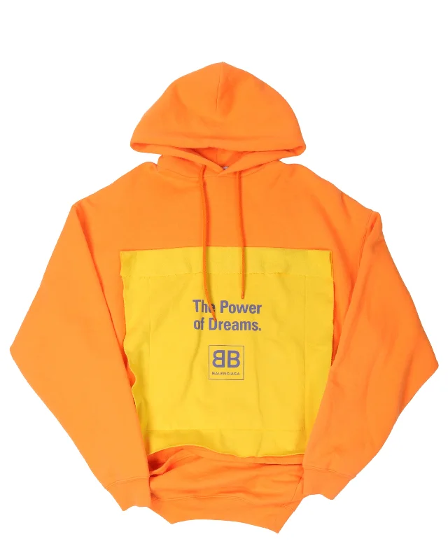 "The Power of Dreams" Hoodie Hoodie with Raglan Sleeves Sporty Comfortable