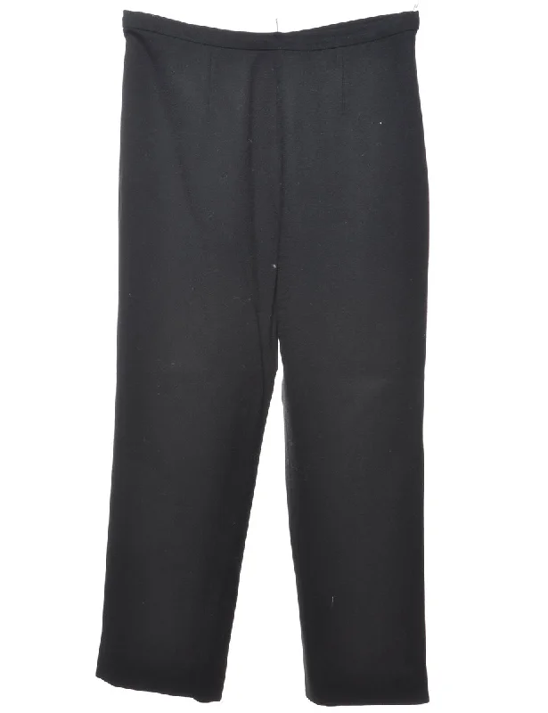 Black Trousers - W30 L25 Trousers Mesh Breathable