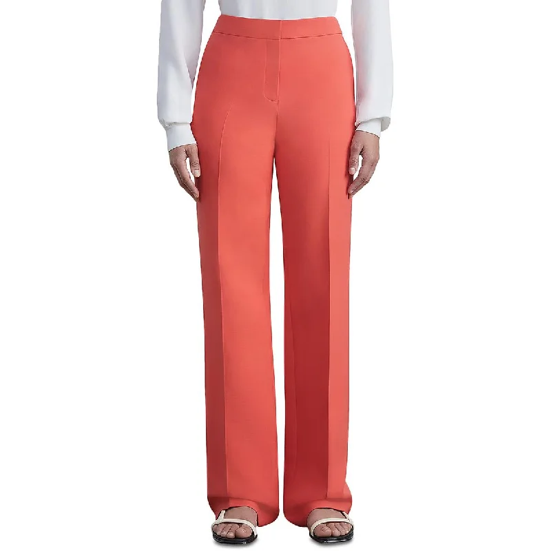 Lafayette 148 New York Womens High Waist Seamed Trouser Pants Skinny Trousers Denim Stretchy