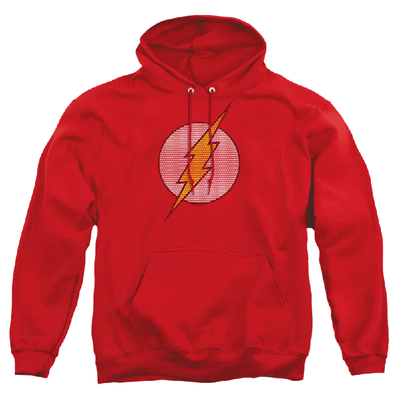 Flash, The Flash Little Logos - Pullover Hoodie Bishop Sleeve Elegant