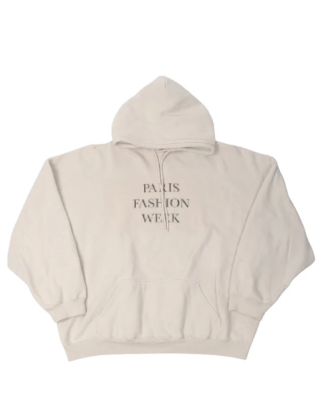 Paris Fashion Week Hoodie Hoodie with Fur Luxurious Winter