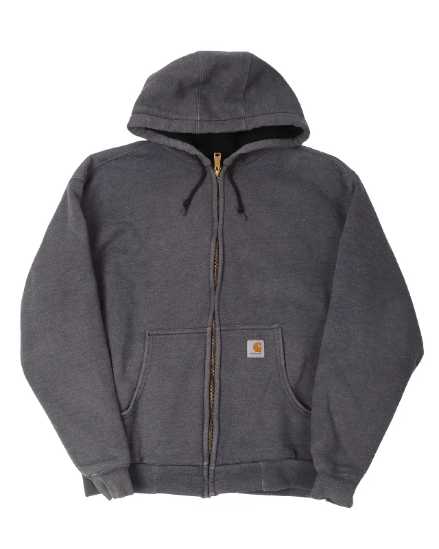 Carhartt Mesh Lined Zip Up Hoodie Hoodie with Crew Neck Simple Timeless