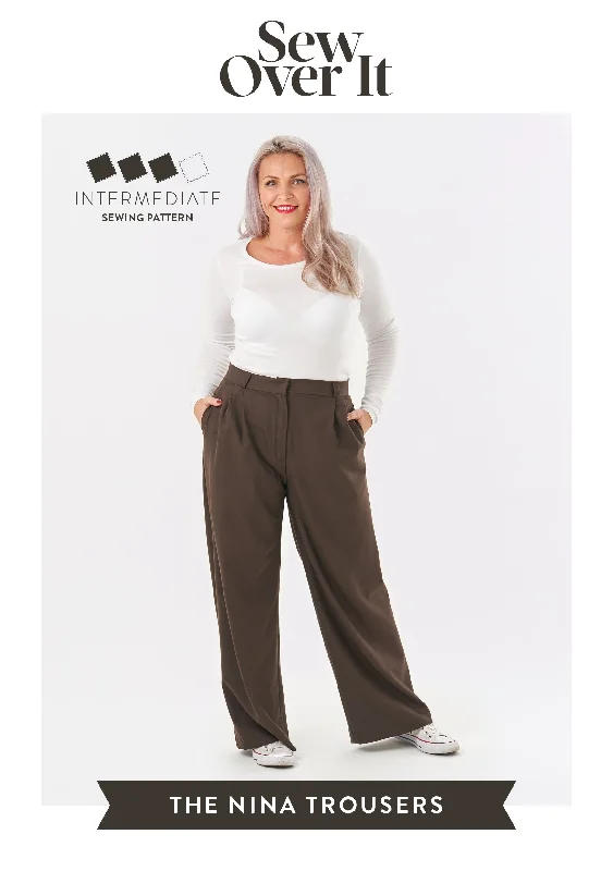 Nina Trousers PDF Sewing Pattern Trousers Cargo Utility