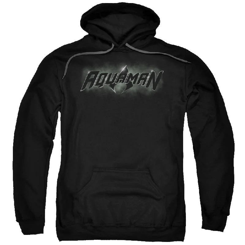Aquaman Aquaman Title - Pullover Hoodie Wide Sleeve Pullover