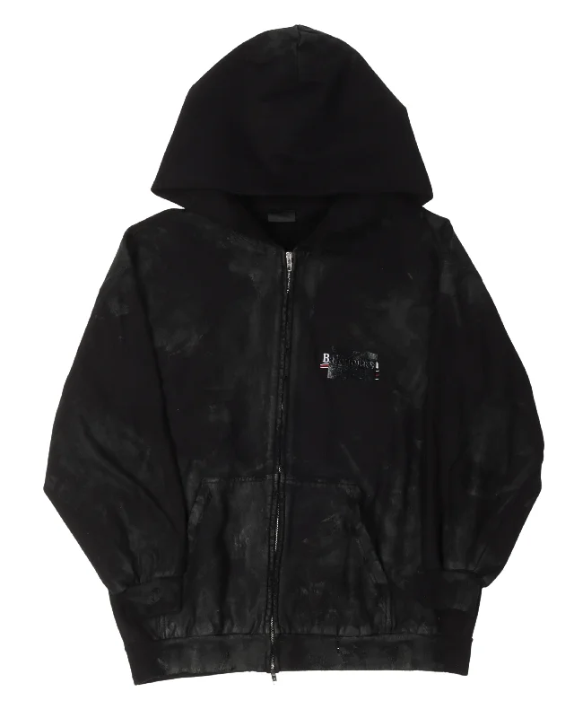 Gaffer Zip-Up Hoodie Hoodie with Velcro Closure Adjustable Secure