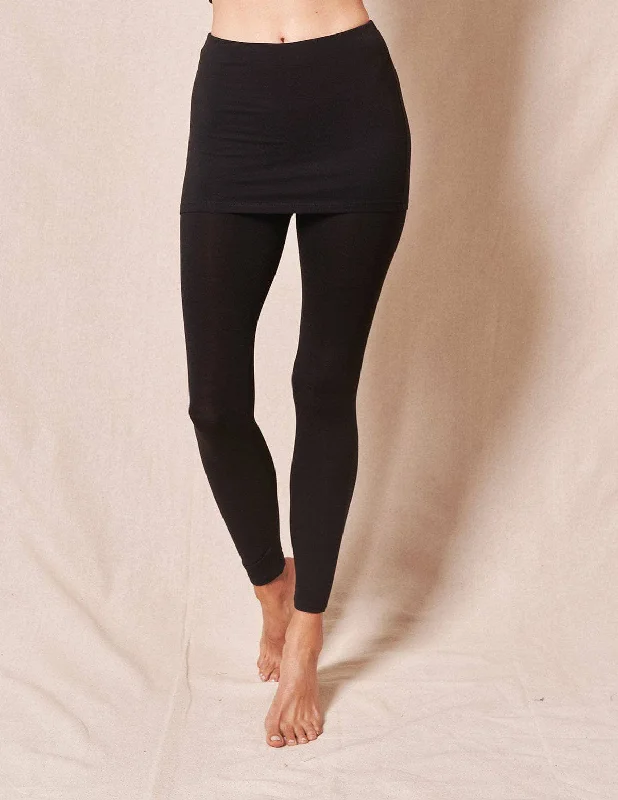 Bamboo Leggings with Skirt Stylish Lightweight Leggings