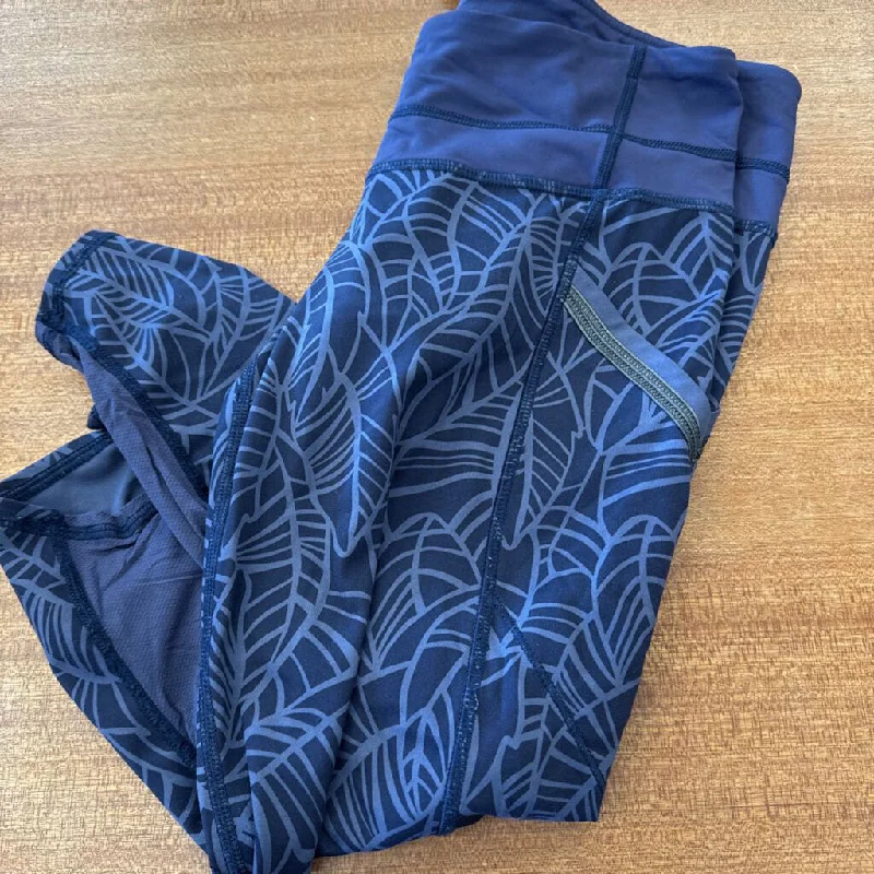 Lululemon - Women's Capri Leggings: Dark Purple-women-6 Stylish Patterned Active Leggings Lululemon - Women's Capri Leggings: Dark Purple-women-6 Stylish Patterned Active Leggings